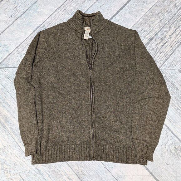 Dockers XL Heavy 100% Cotton Full Zip Front Cardigan Sweater - Picture 1 of 5